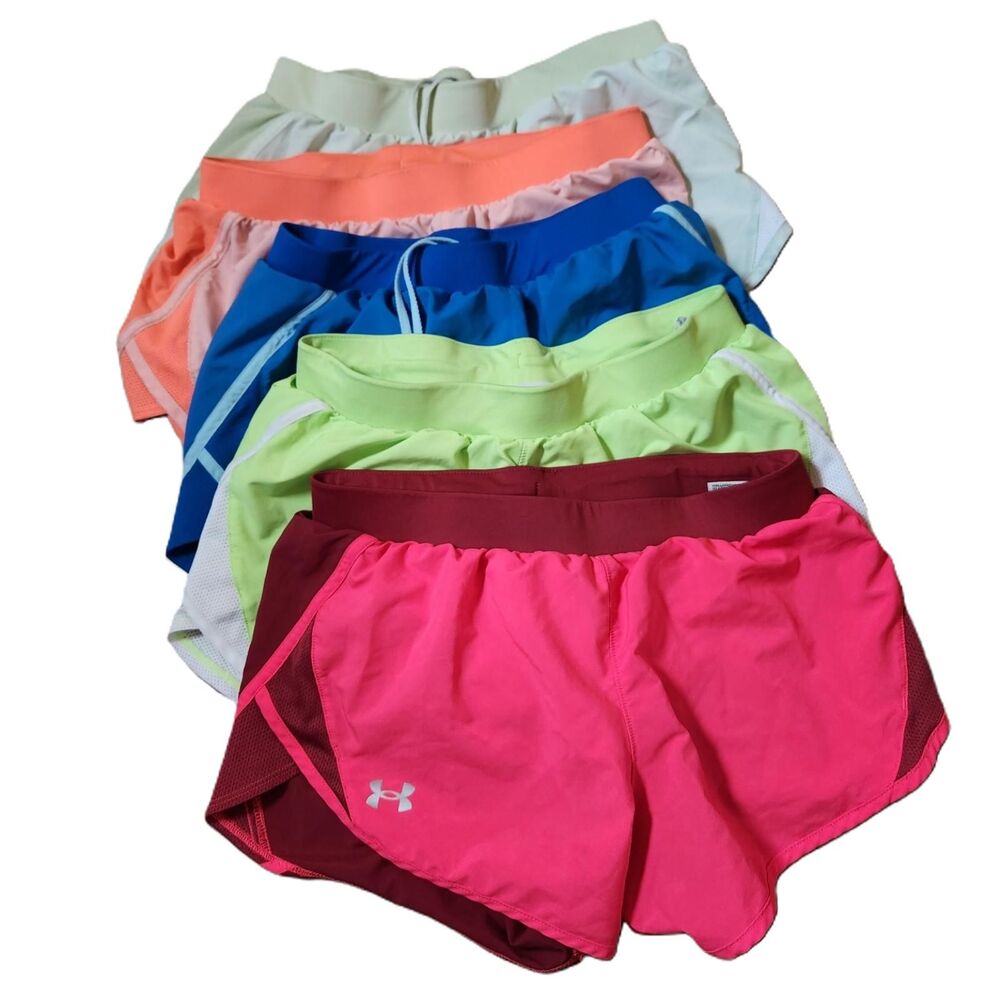 Under Armour HeatGear Women’s Small Shorts Lot of 5 Athletic Running